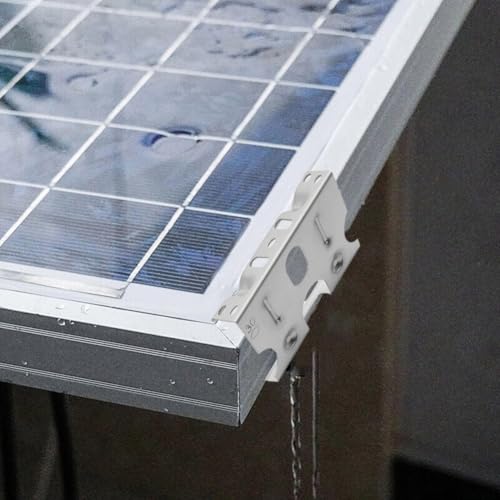 100 Stück Solarpanel Wasserablauf Clips, Dauerhaft Aluminiumlegierung-Material, für PV Module 30/35/40mm, Entwässerung Clips PV Module Reinigung Klammer zur Ableitung Von Regenwasser Schlamm(30mm) von Micpointik