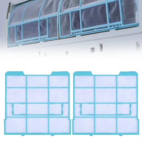 2 Stück Klimaanlage Filter Staubschutz Gitter Innengerät Staubfilter Luftfilter Zubehör für Split Klimageräte, Leicht zu installierender und Waschbarer Universeller Klimaanlagenfilter(29 * 27.5) von Micpointik