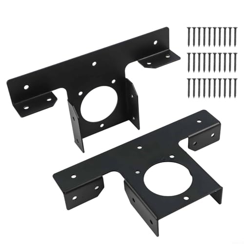 2 Stück Pergola Gazebo Kit, Heavy Duty Pergola Halterungen 3-Wege-T Eckhalterung für 4 x 4 Holz Post Halterung 2 Stück Pergola Gazebo Kit, Heavy Duty Pergola Halterungen 3-Wege-T Eckhalterung für 4 x 4 Holz Post Halterung von Micpointik