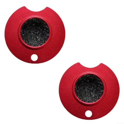 2 Stück Tip Tools Billard Snooker Shaper Scuffer Queue-Pflege Spitze Werkzeug Edelstahl Tip Verschleissen Tip Tapper Tip Pricker Tip Schleifer(Rot) von Micpointik