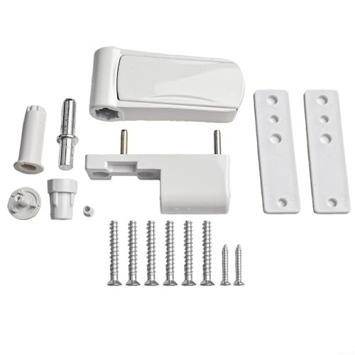 3D Aluminium Türscharnier Verstellbar Mit Dämpfungsfunktion Für Doppelglastür, Geräuschdämpfendes Scharnier, Türband Mit Puffer Türmontage Zubehör von Micpointik