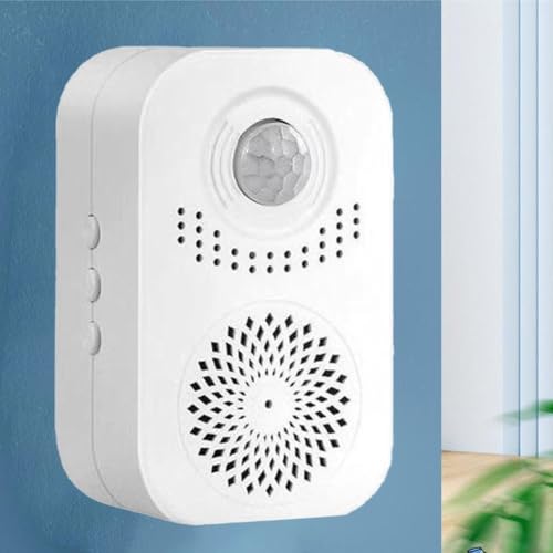 Bewegungsmelder, Willkommens-Summer, Anpassbare Sprachaufzeichnung, Willkommen Türklingel mit Bewegungsmelder für Shop Audio Player Eingang Willkommen(20 Stimmen/aufnehmbar) von Micpointik