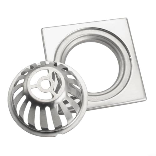 Dachrinnen Laubschutz aus Edelstahl,Regenrinnen Laubschutz,Fallrohrschutz,Laubschutz Dachrinne,Laubfang Fallrohr für Flachdachablauf,Abflüsse Fallrohre(Quadratisch 3 Zoll) von Micpointik