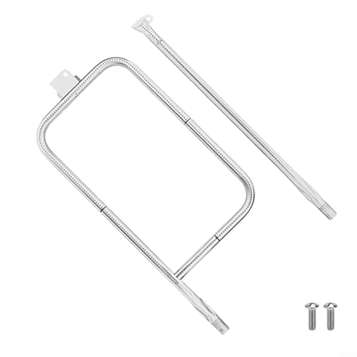 Edelstahl Brennerrohr passend für Weber Q300/Q3000 Serie Gas Grill Ersatzteil(Gebogener Brenner und gerader Brenner mit Bolzen) von Micpointik