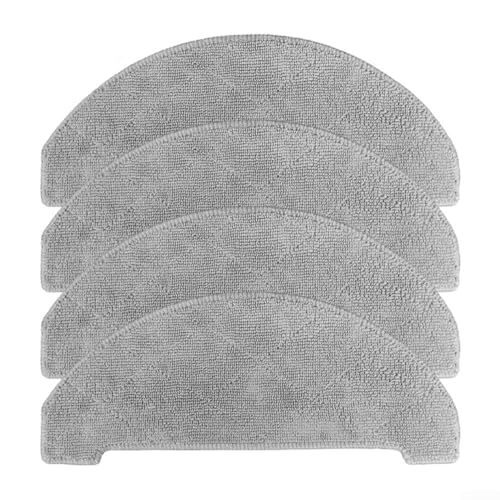 Mikrofaser Wischpads Ersatz Wischmopp für Cleanova W7-W11 Selbstentleerender Saugroboter Reinigungstuch Wischaufsatz Zubehör(4 Stück) von Micpointik