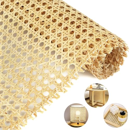 Rattan-Geflechtrolle, Rattan-Geflechtmaterial für Stühle und Schränke, PE-Material, Reparaturset für geflochtenes offenes Geflecht für Heimwerker(35 x 150cm) von Micpointik