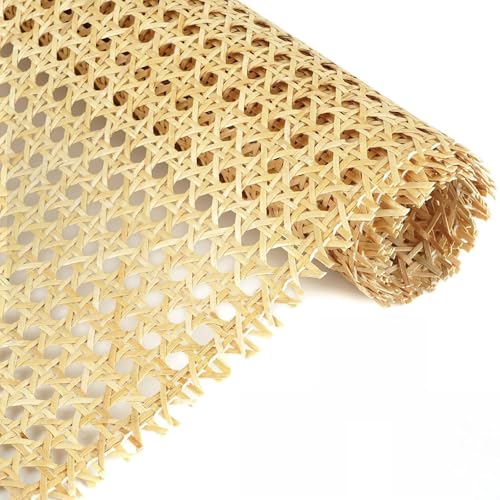 Rattan-Geflechtrolle, Rattan-Geflechtmaterial für Stühle und Schränke, PE-Material, Reparaturset für geflochtenes offenes Geflecht für Heimwerker(40 x 200cm) von Micpointik
