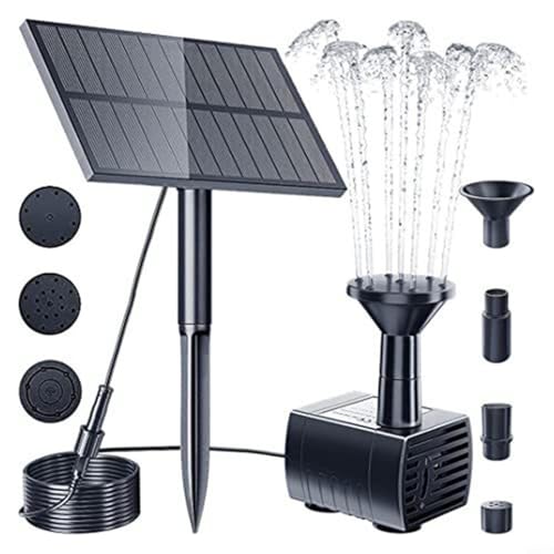 Solar-Brunnenpumpe, 5V 5W 180L/h Solarpanel Angetriebene Wasserbrunnenpumpe, Umweltfreundliche Gartenpumpe Solarbetriebene Wasserpumpe für Kolibribad, Teich, Pool, Aquarium Solar-Brunnenpumpe, 5V 5W 180L/h Solarpanel Angetriebene Wasserbrunnenpumpe, Umweltfreundliche Gartenpumpe Solarbetriebene Wasserpumpe für Kolibribad, Teich, Pool, Aquarium von Micpointik