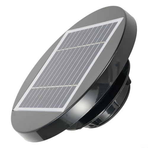 Solar Ventilator, Solar-Dachlüftungsventilator, 200 mm Diameter, Wasserdichter Solar Lüfter mit Solarpanel 5V, Solarbetriebener Dachventilator für Boot, Wohnmobil,Wohnwagen von Micpointik