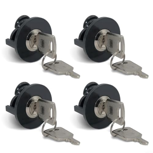 Steckdosenschloss mit Schlüssel und Kindersicherung – 36 mm abschließbare Steckdose, Diebstahlschutz-Steckdosenschloss aus Zinklegierung für Heim-, Industrie- und Werkstattausrüstung(4PCS) von Micpointik