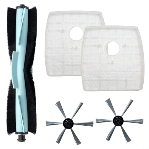 Zubehörset für SilverCrest M690 und für WAP W310 Staubsaugerroboter, Hauptbürste mit starken Borsten, 2 Seitenbürsten, 2 Filter zur Feinstaubaufnahme, langlebiges Nylon und Kunststoff Material Zubehörset für SilverCrest M690 und für WAP W310 Staubsaugerroboter, Hauptbürste mit starken Borsten, 2 Seitenbürsten, 2 Filter zur Feinstaubaufnahme, langlebiges Nylon und Kunststoff Material von Micpointik