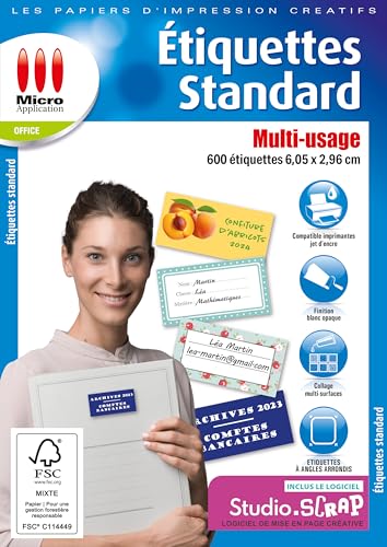 ETIQUETTES STANDARD (600) 2880 DPI (Informatique) von Micro Application