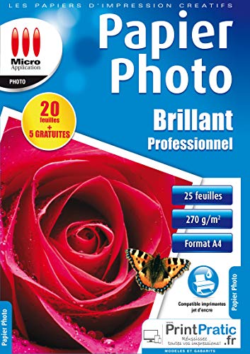 PAPIER PHOTO PROFESSIONNEL (15) 260 GR 5760 DPI (Informatique) von Micro Application