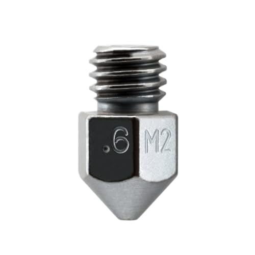 Micro Swiss MK8 beschichtete M2 gehärtete Hochgeschwindigkeitsstahldüse, 0,6 mm. von Micro-Swiss