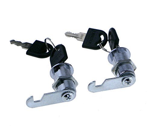 Micro Trader 2 x Cam Lock Pinball Arcade Machine Tür Schrank Toolbox Schreibtisch Schublade 20–30 mm Metallic von Micro Trader
