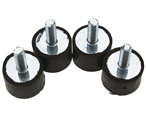 4Stück M8 Schwingungsdämpfer Silentblock Gummipuffer Gummi-Metall-Puffer Schwarz von Micro Trader