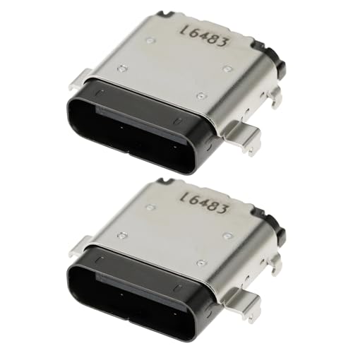 Micro Traders 2 x Laptop-Typ-C-USB-Ladeanschluss, DC-Netzstecker, kompatibel mit Acer Chromebook CB314-1H, CB314-1HT von Micro Traders