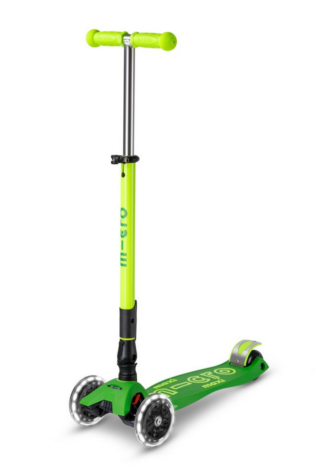 Micro Miniscooter maxi micro deluxe foldable neon LED von Micro