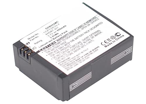MicroBattery Battery for Giroptic Camera 3.5Wh Li-ion 3.7V 950mAh, MBXCAM-BA143 (3.5Wh Li-ion 3.7V 950mAh Black, Edges Closer to 360, Edges Closer to 360ø Action ca) von MicroBattery