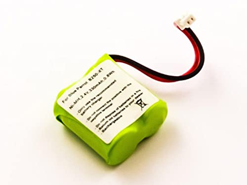 MicroBattery Battery for Headset 0.8Wh NiMH 2.4V 330mAh, MBHS0006 (0.8Wh NiMH 2.4V 330mAh) von MicroBattery