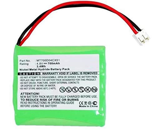MicroBattery Battery for Philips BabyPhone 3.36Wh NI-MH 4.8V 700mAh, MBXBPH-BA024 (3.36Wh NI-MH 4.8V 700mAh Green, for Philips Avent SCD) von MicroBattery