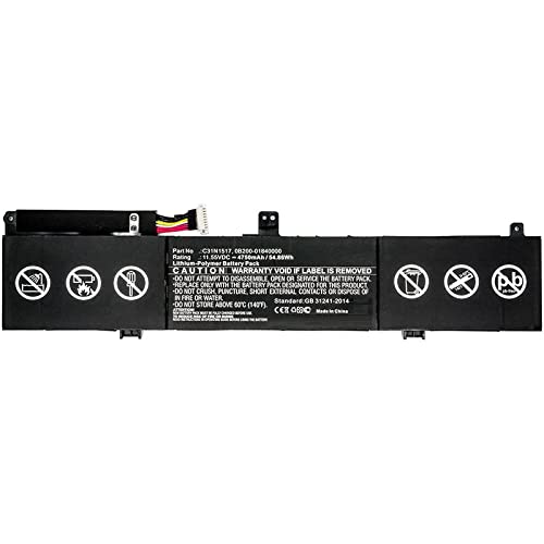 MicroBattery Laptop Battery for Asus 54.86Wh Li-Pol 11.55V 4750mAh, MBXAS-BA0129 (54.86Wh Li-Pol 11.55V 4750mAh Black, Q304ua, TP301, TP301U, TP301UA, TP301UA6200, TP301UA6500, TP301UJ, VivoBo) von MicroBattery