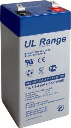 MicroBattery Lead Acid Battery 18Wh 4V 4.5Ah UL4.5-4, MBXLDAD-BA044 (18Wh 4V 4.5Ah UL4.5-4 Connection, Type Faston (4.8mm)) von MicroBattery