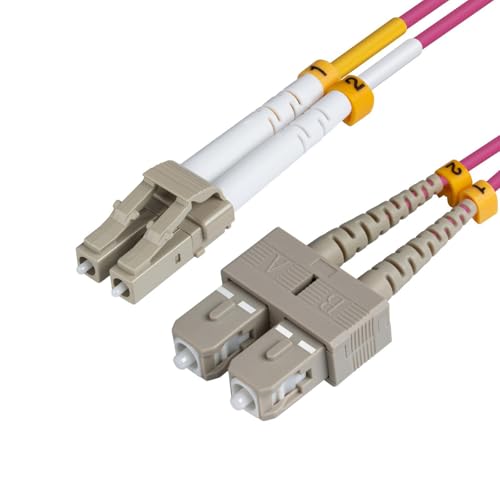MicroConnect 0,5 m LC/pc-sc/PC 0,5 m LC/PC SC/PC violett LWL-Kabel – Glasfaserkabel von (0,5 m, OM4, LC/PC, SC/PC, Violett) von MicroConnect