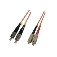 MicroConnect fib720015 15 m FC SC Rot LWL-Kabel – Glasfaserkabel-(FC, SC, Rot, männlich/männlich, 15 m) von MicroConnect