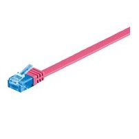 MicroConnect v-utp6 a01pi-flat 1 m Cat6 A U/UTP (UTP) Pink Networking Cable – Networking Cables (1 m, Cat6 A, RJ-45, RJ-45, U/UTP (UTP), Male/Male) von MicroConnect