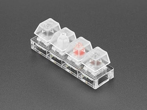 Adafruit Zubehör Adafruit Zubehör Kailh Mechanical Four Key Tester: White Black Red Brown Switches von MicroMaker