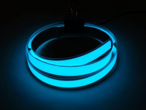 Aqua Electroluminescent (EL) Tape Strip - 100cm mit zwei Anschlüssen von MicroMaker