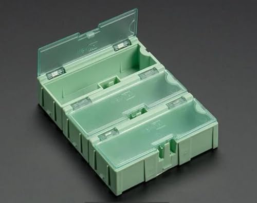 MicroMaker Adafruit Zubehör Small Modular Snap Boxes Green 3-Pack - SKU 432 von MicroMaker