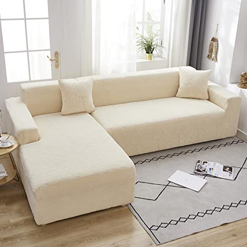 MicroMall Dicker Jacquard-Sofa-Sitzbezug für Wohnzimmer, Couch, Eckbezug, Schonbezug von MicroMall