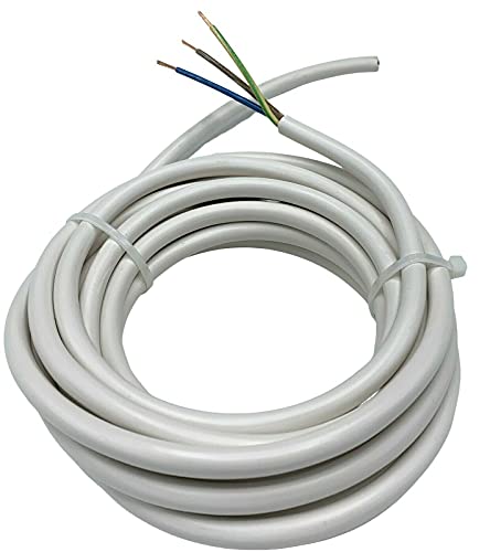 MicroParts NYM-J 3x1,5mm² - Mantelleitung Feuchtraum Kabel Leitung Elektroleitung 3 adrig 1,5 mm2-3 - 5-10 - 15 20 Meter, Größe: 10 Meter von MPS-Contact