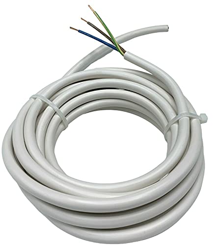 MicroParts NYM-J 3x1,5mm² - Mantelleitung Feuchtraum Kabel Leitung Elektroleitung 3 adrig 1,5 mm2-3 - 5-10 - 15 20 Meter, Größe: 20 Meter von MPS-Contact