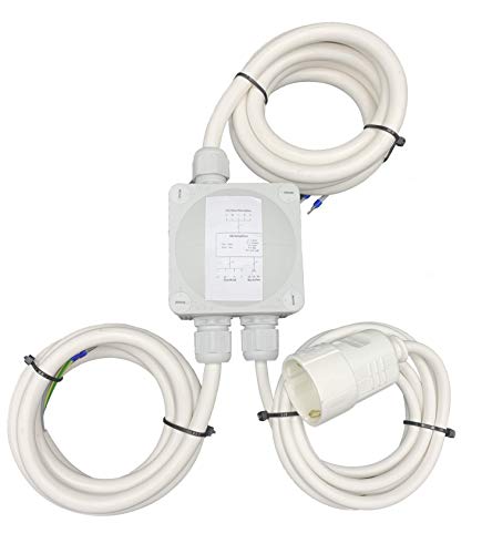 Küchenanschlussbox 2m Power Splitter 3-fach für Kochfeld & Backofen an Herdanschlussdose Küchenverteiler - Splitter Box Verteiler Montagehilfe 2,0 Meter von MicroParts Küchenanschlussbox 2m Power Splitter 3-fach für Kochfeld & Backofen an Herdanschlussdose Küchenverteiler - Splitter Box Verteiler Montagehilfe 2,0 Meter von MicroParts von MPS-Contact