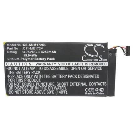 MicroSpareparts Mobile Asus Li-Polymer Battery 3,75V 4250mAh / 15.94Wh, TABX-BAT-AUM172SL (3,75V 4250mAh / 15.94Wh C11-ME172V) von MicroSpareparts Mobile