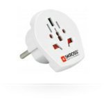 MicroConnect petravel15 Netzstecker-Adapter für Steckdose (58 mm, 58 mm, 45 mm) weiß von Microconnect