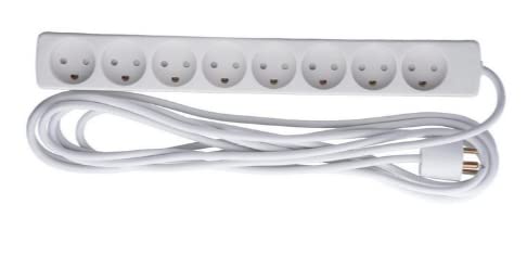Microconnect 8-Way Danish Power Strip, 5 m, Marke von Microconnect