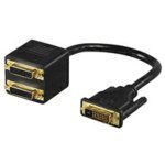 Microconnect Adapter DVI 24+1-2x DVI 24+1 Stecker auf 2x Buchse, MONJK4 von Microconnect