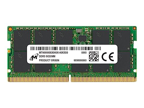 Micron - DDR5 - Modul - 32 GB - SO DIMM 262-PIN - 4800 MHz / PC5-38400 - CL40-1.1 V - ungepuffert - ECC Micron - DDR5 - Modul - 32 GB - SO DIMM 262-PIN - 4800 MHz / PC5-38400 - CL40-1.1 V - ungepuffert - ECC von Micron