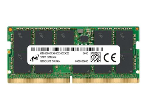 Micron - DDR5 - Modul - 64 GB - DIMM 288-PIN - 5600 MHz / PC5-44800 - CL46 - registriert Micron - DDR5 - Modul - 64 GB - DIMM 288-PIN - 5600 MHz / PC5-44800 - CL46 - registriert von Micron
