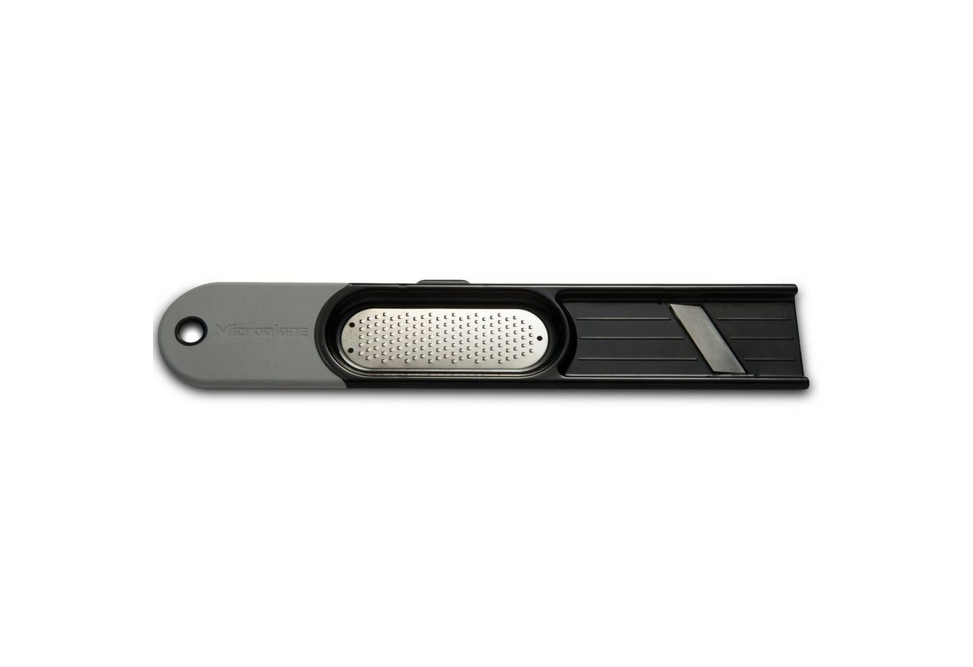 Microplane Ingwerreibe 3-in-1 Schwarz, Edelstahl, Kunststoff von Microplane