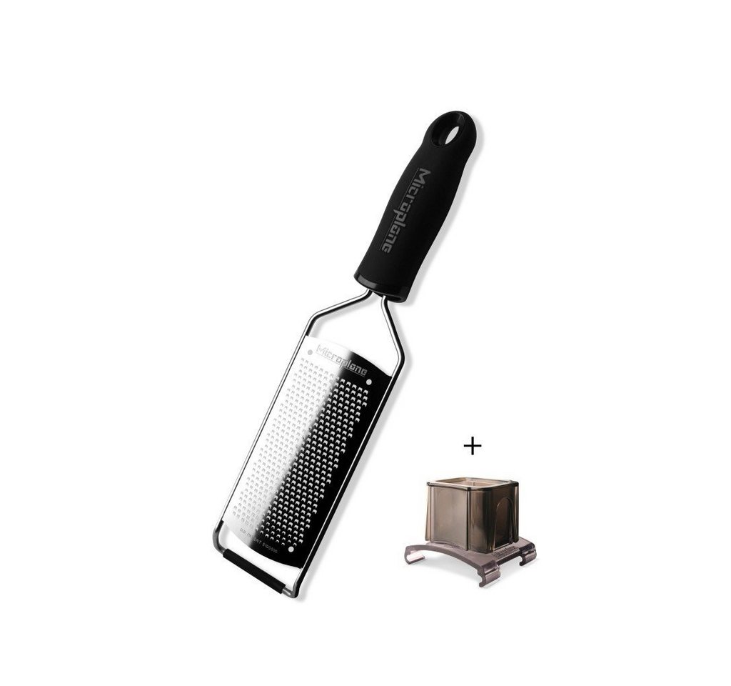 Microplane Küchenreibe Gourmet Küchenreiben-Set feine Reibe + Fingerschutz von Microplane