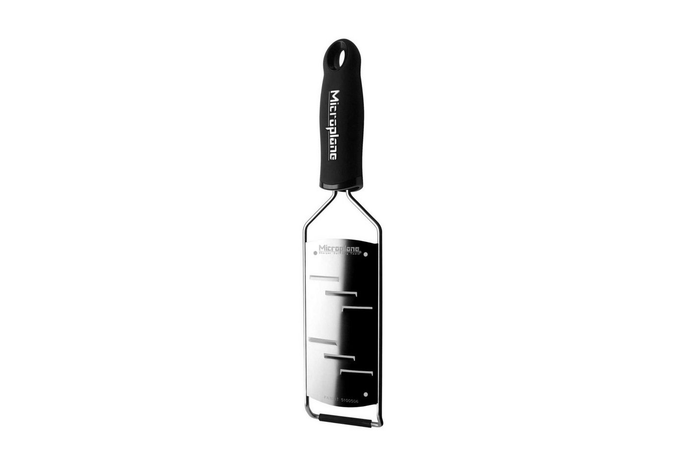 Microplane Küchenreibe Gourmet Große Raspel, Edelstahl, Kunststoff von Microplane