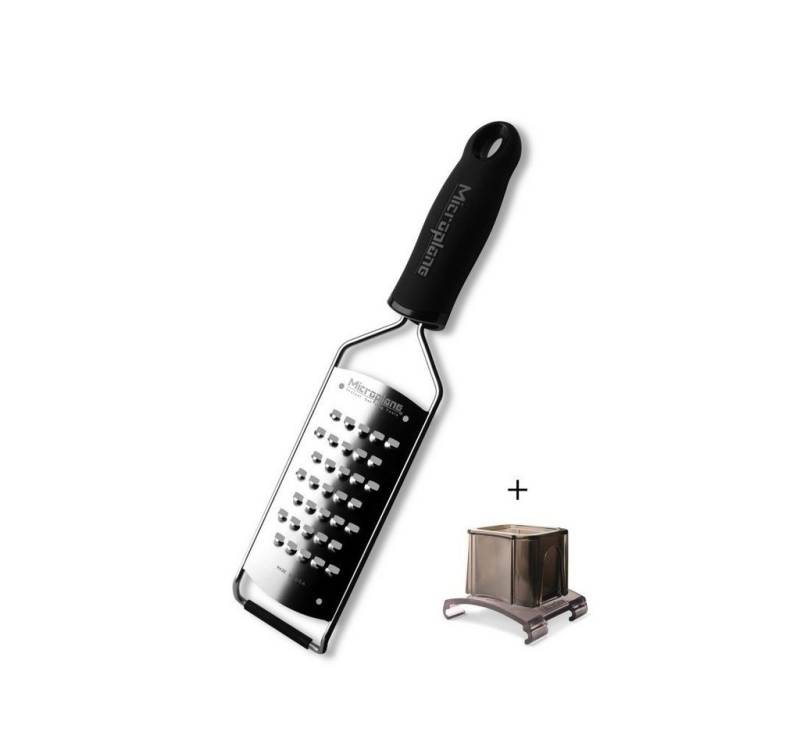 Microplane Küchenreibe Gourmet Küchenreiben-Set extra grob + Fingerschutz von Microplane