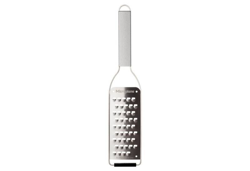 Microplane Küchenreibe Grobreibe PROFESSIONAL, L 31,5 cm, Edelstahl, mit grober Reibe und Gummifuß von Microplane