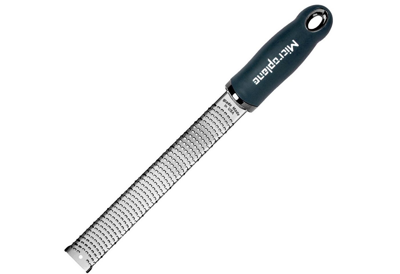 Microplane Küchenreibe Premium Zester/Reibe Anthrazitgrau, Edelstahl, Kunststoff von Microplane