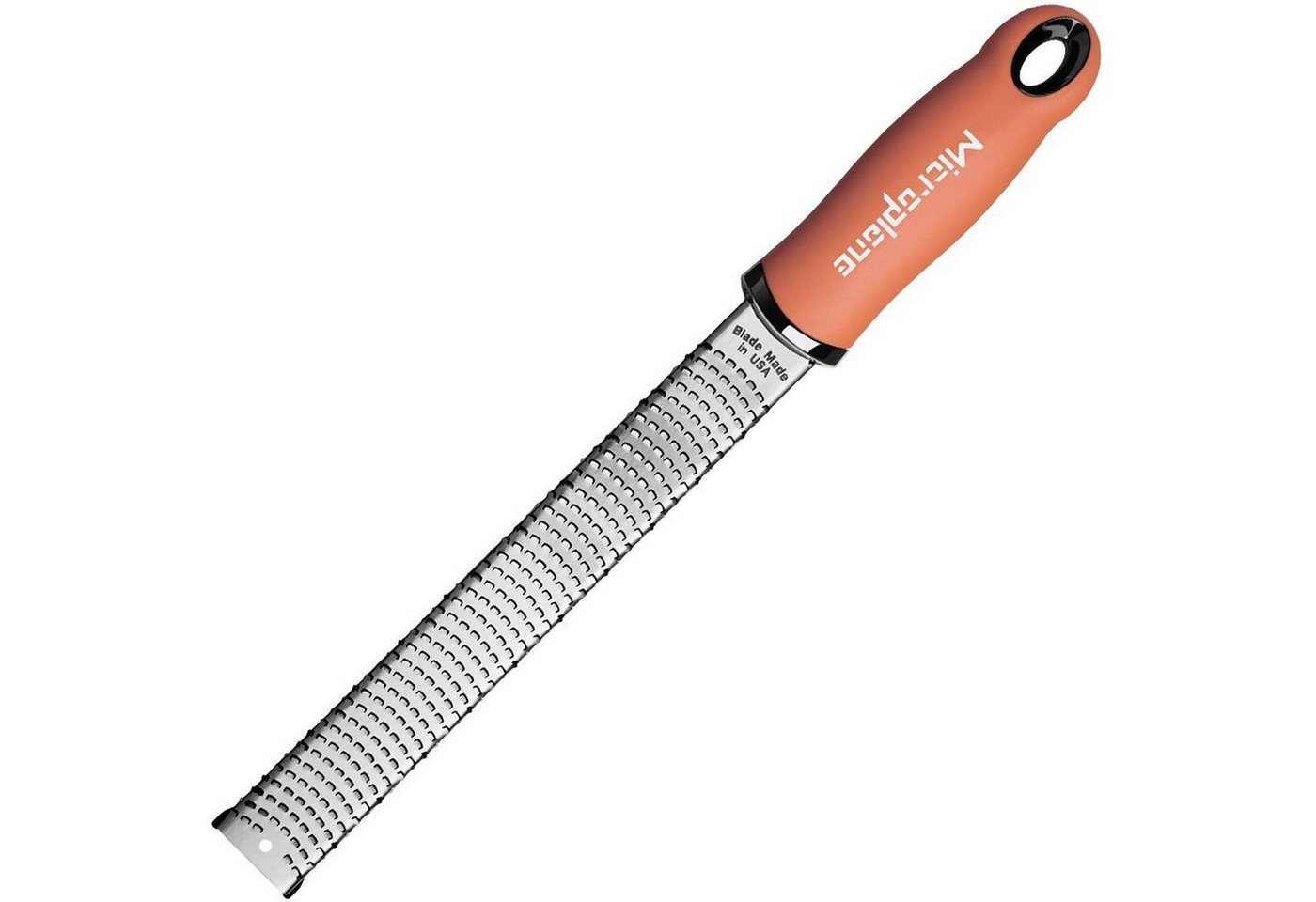 Microplane Küchenreibe Premium Zester/Reibe Zimtorange, Edelstahl, Kunststoff von Microplane